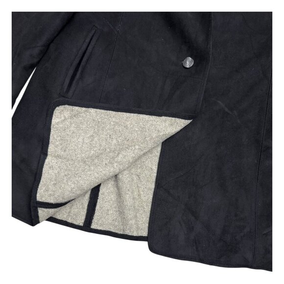 OUTBACK TRADING CO Micro Suede Swing Coat Sherpa Fleece Jacket Womens XL - Picture 6 of 7